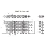 Corrente de rolos de precisão de passo curto série A