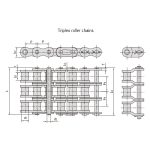 Correntes de rolos de precisão de passo curto série B