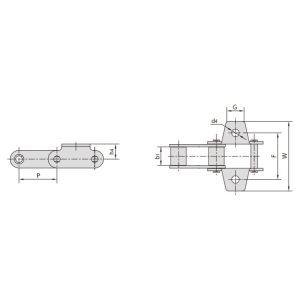 Correntes agrícolas de aço tipo C e tipo CA