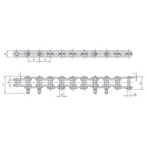 Cadeia para máquina de lavagem de carvão