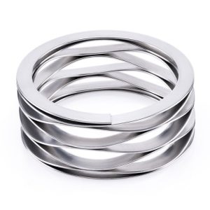 mola ondulada multivoltas com extremidades com calços