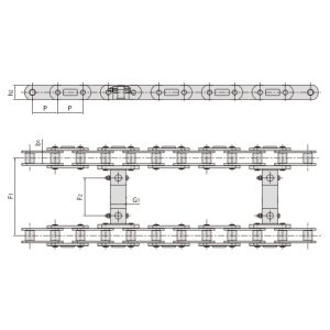 corrente transportadora para máquinas de construção rodoviária