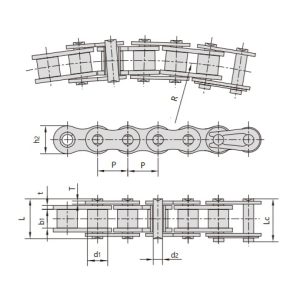 corrente lateral da proa