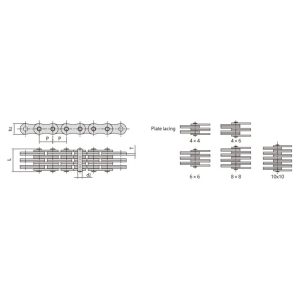 placa empilhável sky corrente de folhas