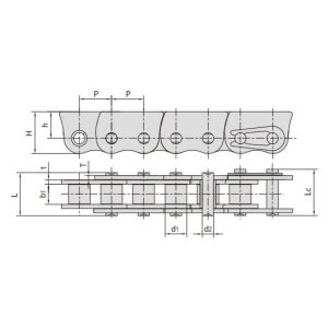 Correntes anti-deformação em aço inoxidável para empurrar janelas