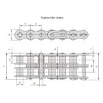 Correntes de rolos para serviços pesados
