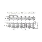 Correntes de rolos para serviços pesados
