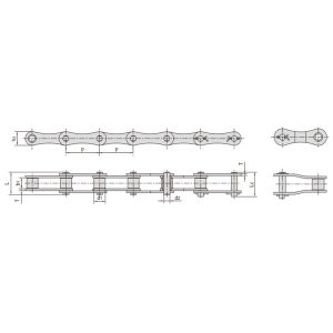 Corrente agrícola de aço tipo S