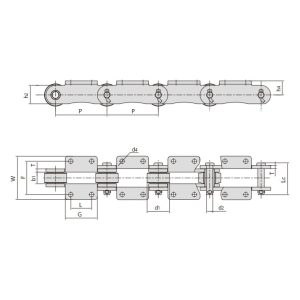 corrente para máquina de açúcar