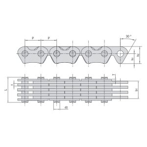cronometragem de correntes silenciosas para motores de automóveis