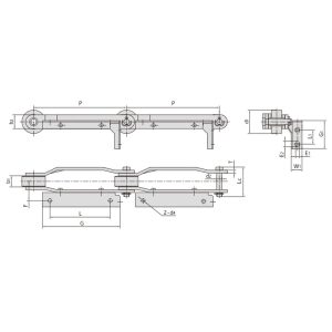 Cadeia transportadora para máquinas de tabaco