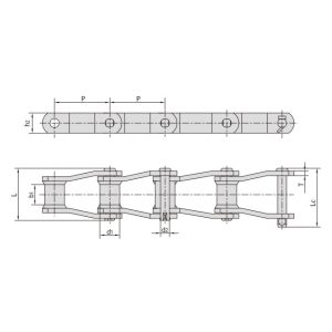 Corrente estrutural soldada de placas curvadas