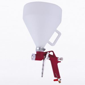 pistola de pulverização com textura de tremonha de ar