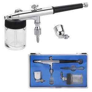 aerógrafo com alimentação por gravidade ou sifão