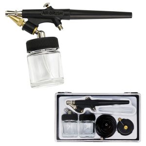 aerógrafo de ação única com alimentação por sifão