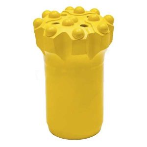 Broca com botão de retração e centro rebaixado com rosca T45