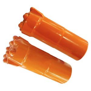 Broca com botão de retração e centro rebaixado com rosca T60